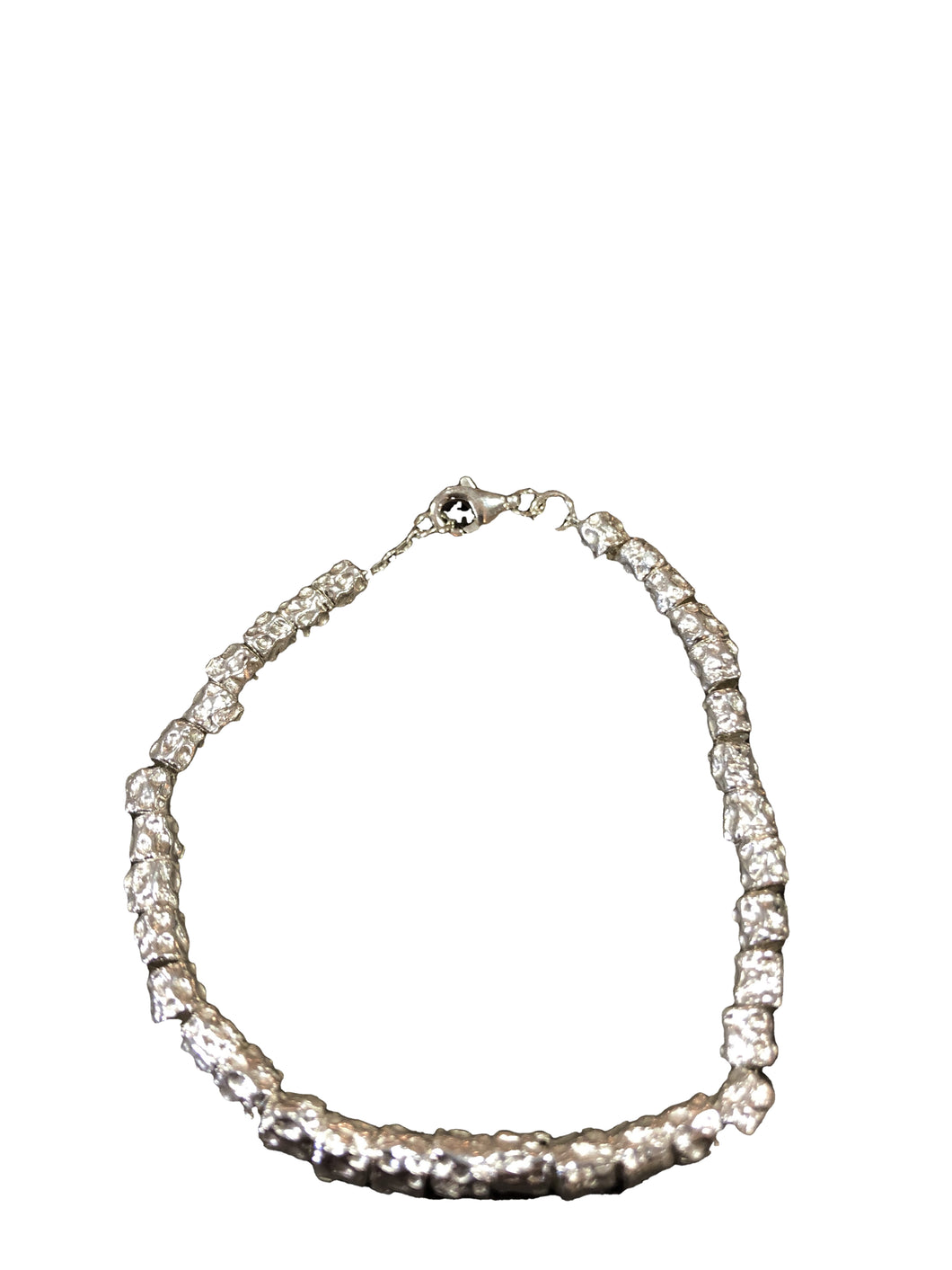 Bracciale in argento 925 con granelle